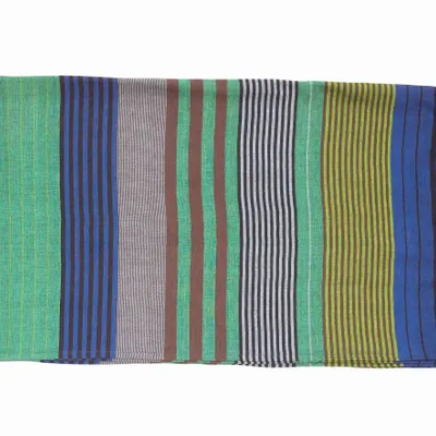 Serviettes de bain - FOUTA EN COTON BIOLOGIQUE - ÉBÈNE - couleur FOREST - KARAWAN AUTHENTIC