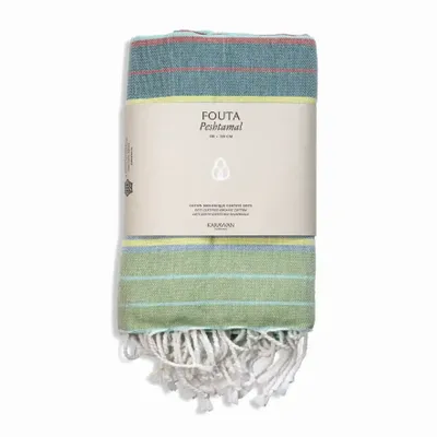 Bath towels - ORGANIC COTTON FOUTA - SOUTHERN COLLECTION - ADRIATIC COLOR - KARAWAN AUTHENTIC