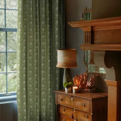 Blinds - Palais x Hôtel Magique Lampshade Thalassa Dusty Green & Sand - PALAIS SUSTAINABLE LUXURY