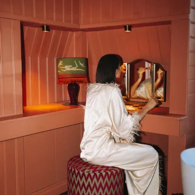 Blinds - Palais x Hôtel Magique Lampshade Thalassa Palm & Cinnamon - PALAIS SUSTAINABLE LUXURY