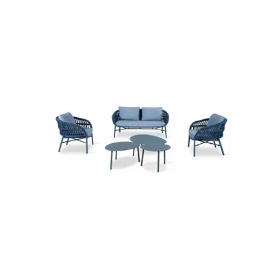 Lawn sofas   - Salon Holly Blue - EMPREINTE DU TEMPS