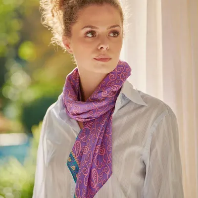 Foulards et écharpes - Écharpes artisanales recyclées fabriquées à partir de saris d'occasion - I WAS A SARI