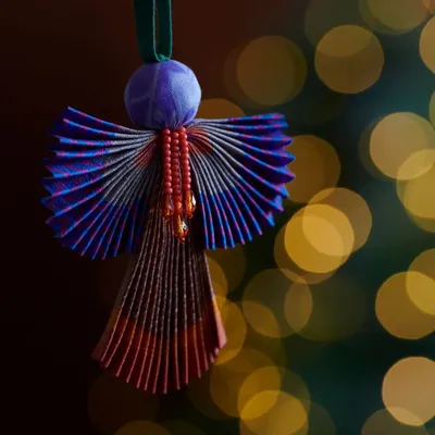 Christmas garlands and baubles - Hand embroidered Christmas ornaments - I WAS A SARI