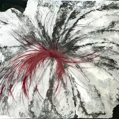 Tableaux - Acrylique et résine époxy sur toile "Winter Kiss" - TURIK&ART (KSENIIA TURIK)