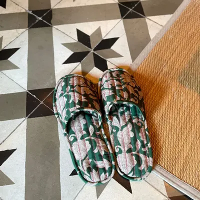 Chaussures - Pantoufles matelassées artisanales - I WAS A SARI