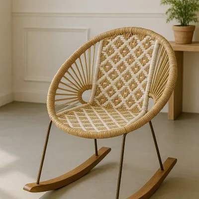 Hotel bedrooms - Rocking Chair Tulipan Beige - NA'LAGO