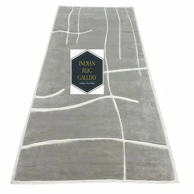 Revêtements sols intérieurs - HLN 101, tapis à nœuds persans noués à la main de haute qualité en lai - INDIAN RUG GALLERY