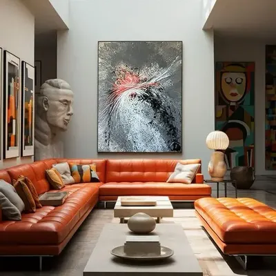 Tableaux - Peinture Acrylique et résine époxy "Dance of Elements" - TURIK&ART (KSENIIA TURIK)