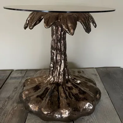 Autres tables - Petite table Pistil en céramique - ROSE ET VIOLETTE