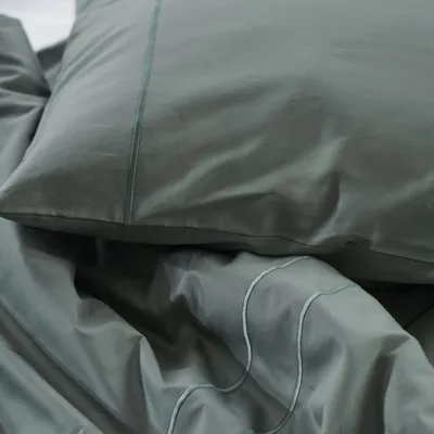 Bed linens - Eden Bedlinen Set Thyme Green - LUIN LIVING