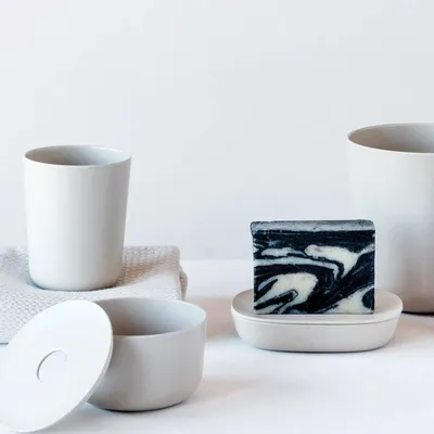 Bathroom storage - Small Storage Box - Stone - EKOBO