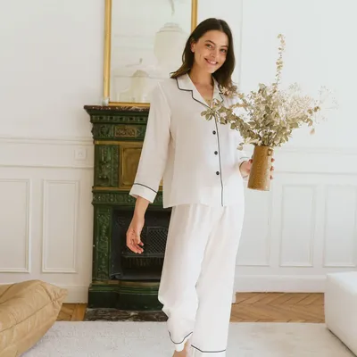 Homewear - Silk pajamas 19 mommes - QUÊTE DE SOIE