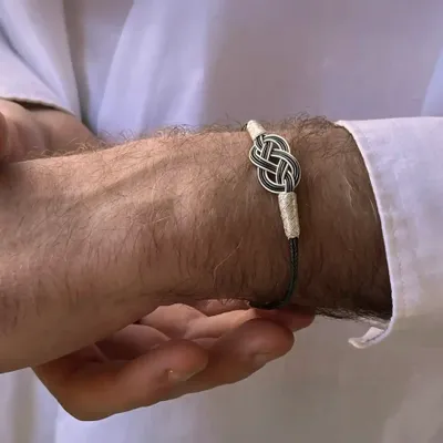 Bracelets - BRACELET INFINI - ARGENT ET ARGENT OXYDÉ - FAIT MAIN - HOMME&FEMME - KARAWAN AUTHENTIC