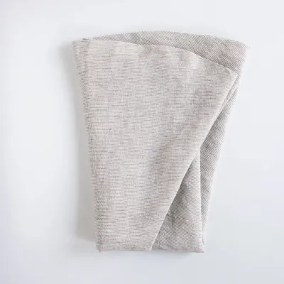 Linge de table textile - Nappe ronde en lin beige 180 cm - OURY HOME