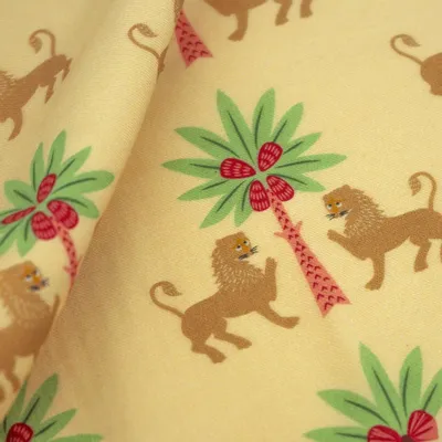 Tissus - « Royal Lion » – L’esprit du royaume doré de Palerme - ELENA SCARLATA STUDIO