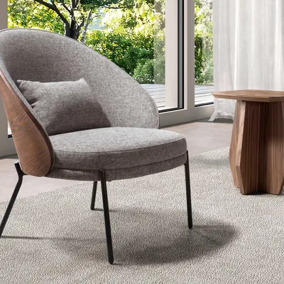 Autres tables  - Table d'angle carrée en noyer - ANGEL CERDÁ