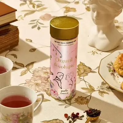 Gifts - Orgueil & Volupté bottle - Organic strawberry raspberry green tea - GAUCLIN