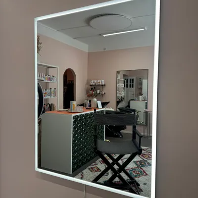 Bathroom mirrors - Full Lux Square LED Mirror (70x90cm) - SCANDINAVIAN GLASSFACTORY