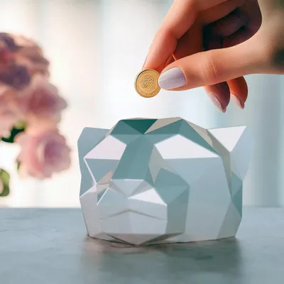 Céramique - Tirelire Origami Blanche - KREOO