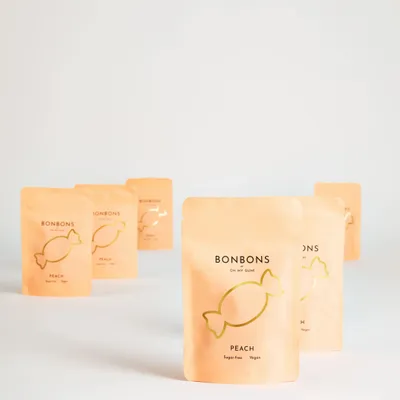 Candy - Peach Bonbon by OH MY GUM ! 15 pouches - OH MY GUM !