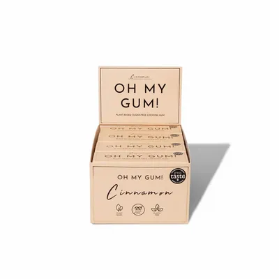 Candy - OH MY GUM ! Cinnamon chewing gum - 12 packets - OH MY GUM !