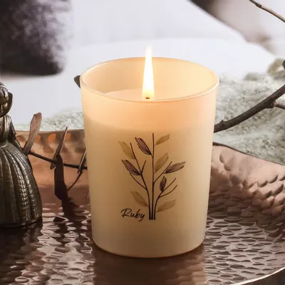 Bougies - Shade Of Nature - Bougie parfumée au bois de santal 100 g. - RUBY