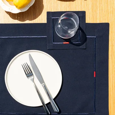 Table linen - Yaz Placemat - Navy Blue - ATELIER 99