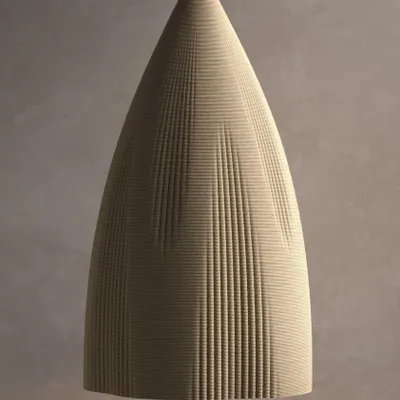 Suspensions - WHALEBONE - Lampe suspendue imprimée en 3D en céramique - KERAMIK