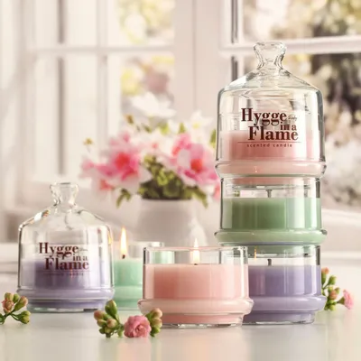 Candles - MIXAURA Set of 3 -Peony Scented Candle 170 gr. - RUBY