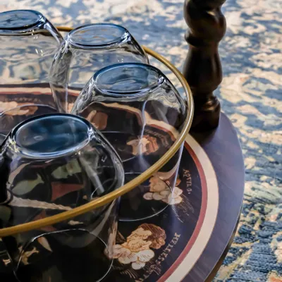 Chariots pour restaurants - Zoffoli Bar Globe Explora Old White - ZOFFOLI MAPPAMONDI