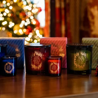 Bougies - Bougie de Noël en cire de soja parfumée faite à la main avec couvercle - EDITION FRAGRANCES