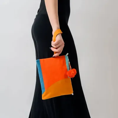 Bags and totes - Visual Chord Pouch Bag - KORES ACCESSORIES