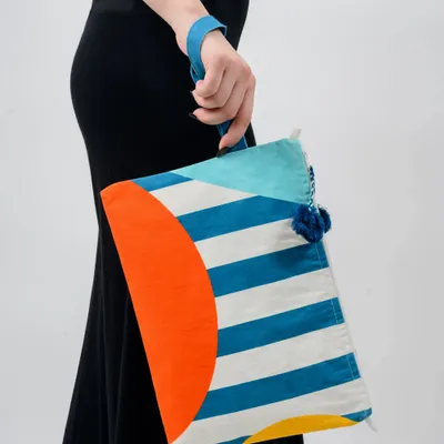 Bags and totes - Abstract Rhapsody Wristlet Bag - KORES ACCESSORIES