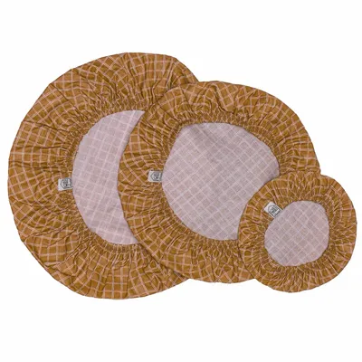 Food storage - Set of 3 coated cotton dish covers - POULE HOUSE