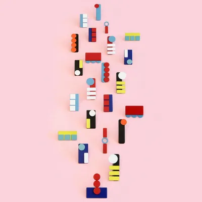 Jewelry - Geometric Earrings – Playful Forms in Color - ISUWA