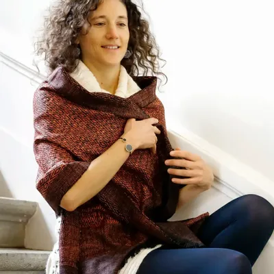 Foulards et écharpes - ETOLE EN SOIE ERI "ESHANI" ARGILE - KARAWAN AUTHENTIC