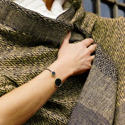 Scarves - ERI SILK STOLE\" ESHANI\ " - KARAWAN AUTHENTIC