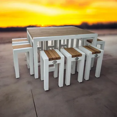 Tables de jardin - Mobilier Cube - MANUFACTURE DU PARC