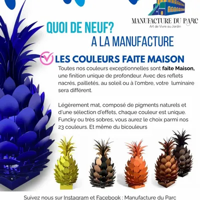 Objets design - Ananas Lumineux Manufacture du Parc - MANUFACTURE DU PARC