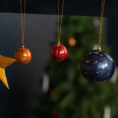 Autres décorations de Noël - Boules de Noël à pois - KINTA