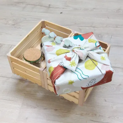 Gifts - Reusable gift wrap (furoshiki) 100 x 100 cm - PAKÉ