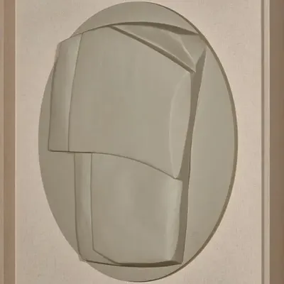 Panneaux séparateurs - 'Esquisto 04 Circular Moka' - Œuvre originale - 110x110 cm. - PERSPECTIVA 10