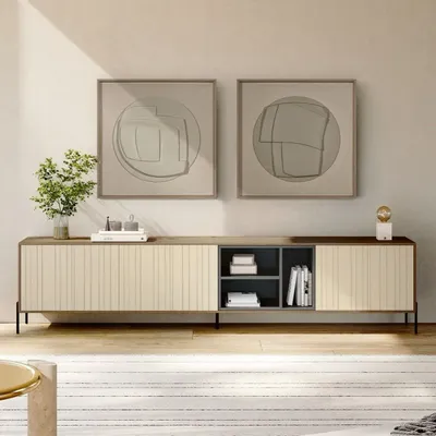 Panneaux séparateurs - 'Esquisto 01 Circular Gris' - Œuvre originale - 110x110 cm. - PERSPECTIVA 10