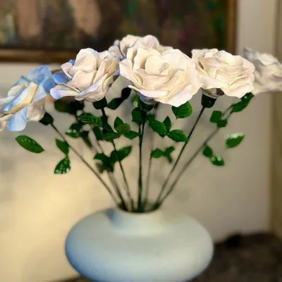 Ceramic - Large porcelain rose - FLEURIR L AVENIR