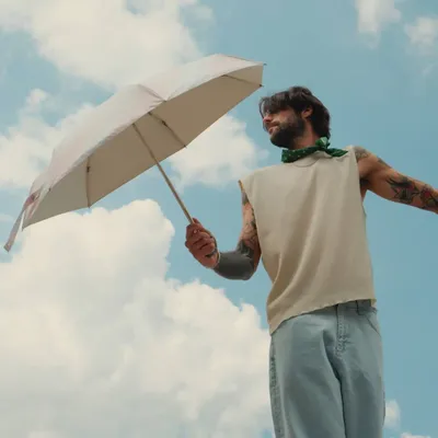 Prêt-à-porter - Mini parapluie-ombrelle anti-UV – Swirl Rose Poudré - Cassiopéa - ANATOLE