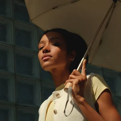 Prêt-à-porter - Mini parapluie-ombrelle anti-UV double protection – Noir – Jane - ANATOLE