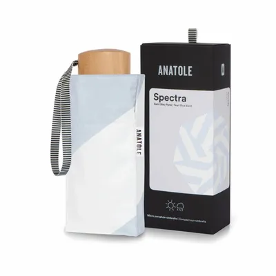 Beauty products - UV protection compact umbrella – Pearl Blue Swirl – Spectra - ANATOLE