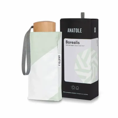 Prêt-à-porter - Mini parapluie-ombrelle anti-UV – Swirl Vert Lagon – Boréalis - ANATOLE