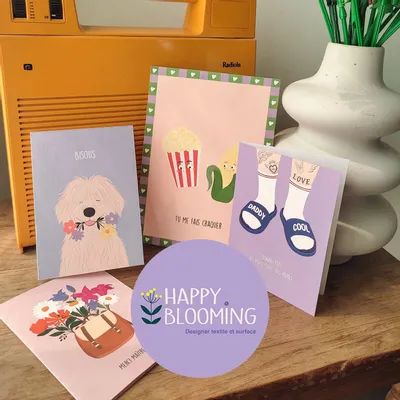 Carterie - Illustrations - HAPPY BLOOMING