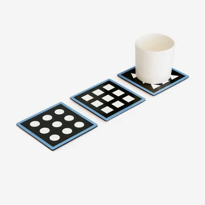 Accessoires thé et café - Dessous de verre géométrique – Série Cercle, Carré & Triangle - ISUWA